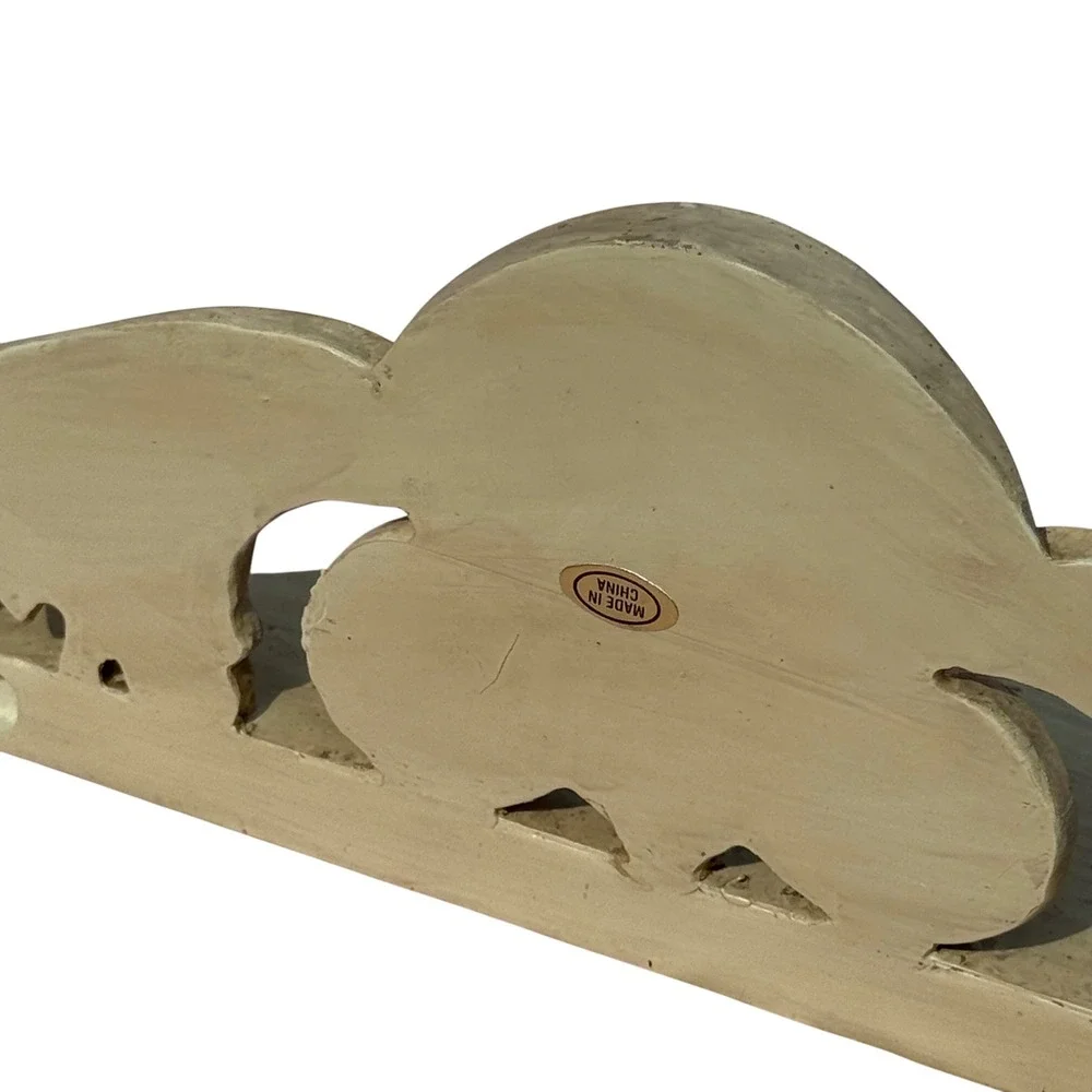 Vintage Shenandoah Designs Keeper Shelf Pediment Wall Hanging Ornate Carved Wood
